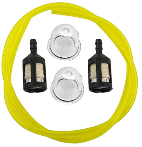 FHelectronic 2 Feet Petrol Fuel Pipe Hose With Fuel Filter for Primer Chain kit fit for Ryobi Petrol Strimmer Chainsaw Lawn Mower Hedge Trimmer