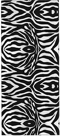AvImYa Saugfähiges Handtuch mit Zebramuster, super Faser, geeignet für Badezimmer, Spas, 30 x 70 cm