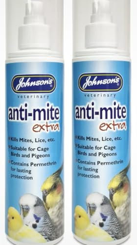 MUNCH PET FOODS JOHNSONS ANTI-MITE EXTRA - CAGED BIRD 150ML PUMP SPRAY- KILLS MITES, LICE & MORE (2 SPRAYS)
