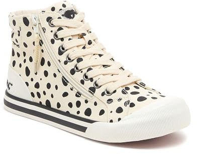 Rocket Dog Womens Jazzin Hi Sneaker, Beige, 7 UK
