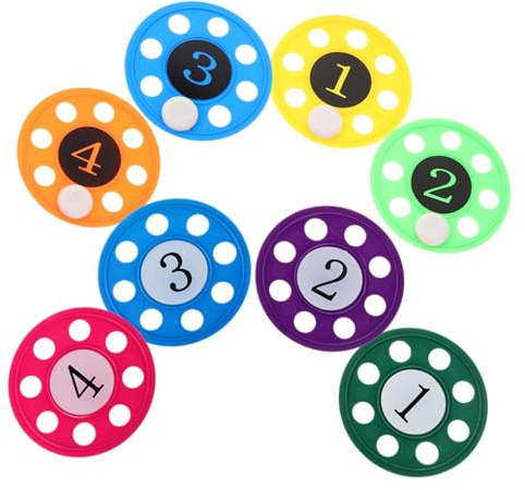 KONTONTY Color-Coded Dive Disc for Pool PP Material Swimming for Underwater Training and Summer Recreation Dive Practice Discs for Skill Development and Physical Fitness