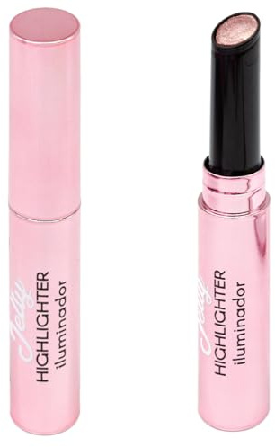 The Fruit Company Iluminador en Barra de Gelatina Facial Pack de 2 | Color Rosy Gem | Jelly Highlighter con Textura Suave y Brillante | Brillo Natural y Efecto Glow | Let It Shine
