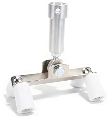 YUEHISY Drywall Outside Corner Bead Roller with PTFE & Stainless Steel, External Corner Applicator for Efficient Mud Squeezing, Fit 1/2 Inch Threaded Pole