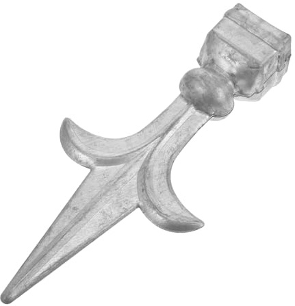 Yardenfun Punta di Finial Ornamentale in Metallo per Recinzione Esterno, Effetto Decorativo Semplice e Facile da Installare per Aree Verdi e Fattorie