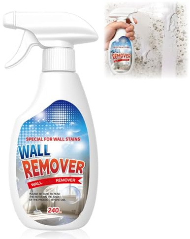 Highly Effective Removal Spray, Wall Cleaner Spray 8.46 Fl.oz, Multi-Surface Cleaning Solution, Dirt, Dust and Stain Remover, for Wood, Tile, Fabric, Bathrooms, Kitchens