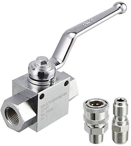 Distincty Set valvola a sfera ad alta pressione per tubo ad alta pressione, attacco rapido 3/8, 4500 PSI