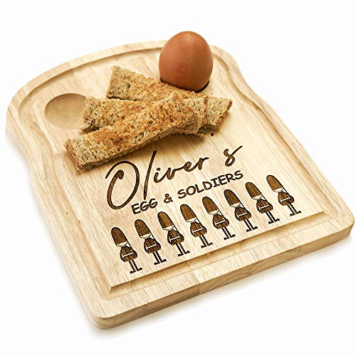 DIPPY Egg Cup and Soldiers Board, Birthday Gift, Child's Breakfast Gift, Personalised Gift OMG116