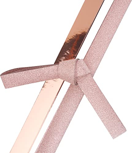Papierstreifen Glitter, Roségold, 15mm, 24 Streifen