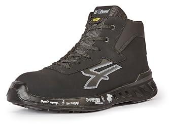 U-POWER | Scarpe Antinfortunistiche Alte Parker S ESD S3S CI FO SR, Puntale Alluminio, Antiperforazione Tessile No Metal