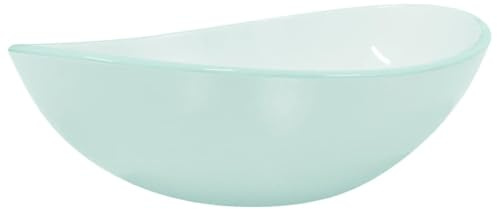vidaXL Basin Tempered Glass 54.5x35x15.5 cm Frosted