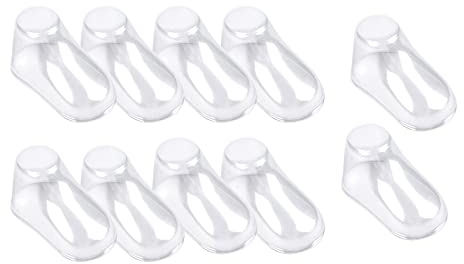 harayaa 10 árboles de Zapatos de Bebé Transparentes, Portátiles, Duraderos, Prácticos Soportes para Zapatos, Formas de Calcetines para Niños Pequeños, Almacen, 8cm
