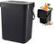 DASIAUTOEM Poubelle bio de cuisine - Poubelle de 3 l avec couvercle - Poubelle de cuisine - Poubelle à compost de cuisine - Poubelle à couches - Anti-odeur - Plan de travail suspendu - Poubelle à