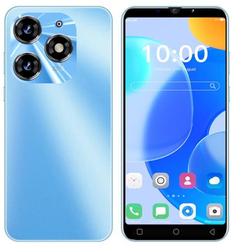 McMgc Offre du Jour Smartphone, 5.0 Pouces IPS Écran 16GB ROM 128GB Extensible, Android 9.0 Dual SIM Dual Camera Téléphone 3G Pas Cher (Spark 10Pro-Blue)