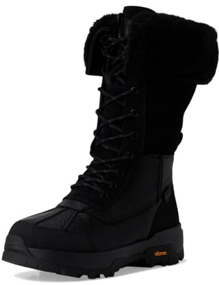 UGG Women's Adirondack Boot Tall Xxv Snow, Black, 3 UK