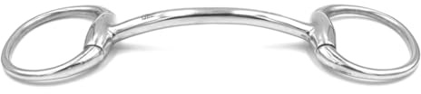 Equine Smile ES0007 Olive Head Bar Bit Stainless Steel Ring Diameter 70 mm Bit Thickness 12 mm (11.5 cm)