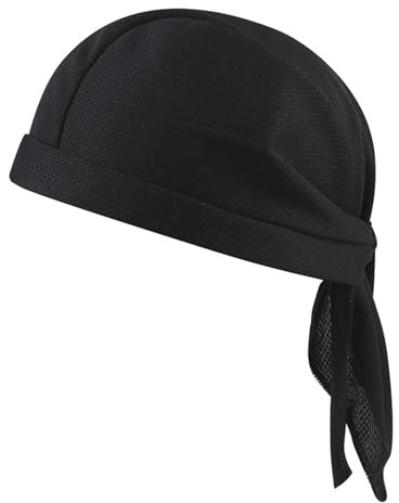 Bandana Uomo Estiva - Bandane Colorate Uomo Donna Cap Fazzoletto Sportivo Traspirante In Rete, Bandana Da Ciclismo Con Lacci, Cappellino Sotto Casco Per Bici, Corsa, Moto E Allenamento All'aperto
