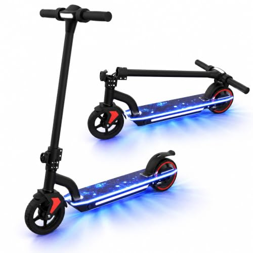 Patinete eléctrico para niños de 6 a 16 años (negro)
