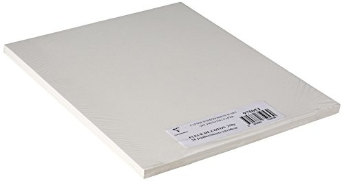 Clairefontaine 975053C - Un paquet de papier dessin Fleur de coton 25 feuilles 24x30 cm 250g, Blanc