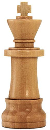 Ulticool - Pièce Jeux d'échecs 32 GB USB - Chess King Flash Drive 32 Go – Clé Mémoire Stick Stockage de Données – Marron Bois