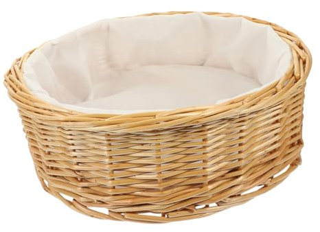 Zerodeko Panier à Pain Rond Osier Corbeille à Collation Portable Pour Maison Boîte à Pain De Rangement Domestique