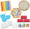 Vulevirtue 3 Stück Mosaik Bastelset Untersetzer,Mosaiksteine DIY Mosaik Untersetzer Mosaiksteine Untersetzer Set DIY Set Mosaik Bastelset für Untersetzer Handgefertigte Wohnkultur Geschenke