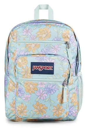 JanSport BIG STUDENT Großer Rucksack, 15 inch -Laptopfach, Faded Flo Fr M (Rosa)