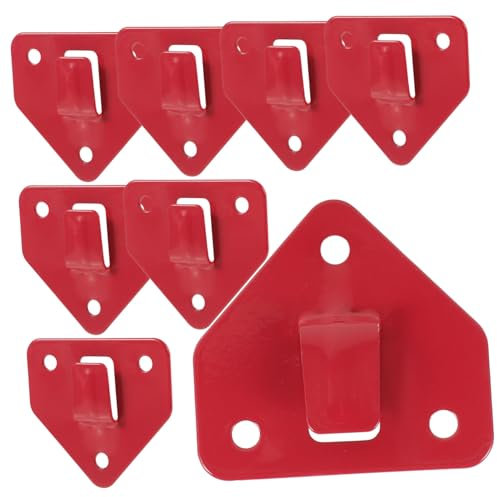 NULYLU 8 Stück Feuerlöscher Wandhalterung Aus Metall Rostfrei Feuerlöscher Befestigungshaken Dreieckig Mit Wandmontage Platzsparende Und Stabile Halterung Für Brandschutz