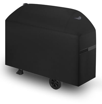 VEVOR Grillabdeckung Abdeckhaube Grillhaube (160 cm) Abdeckplane für Außengrills, wasserdicht & wetterbeständig, strapazierfähiges 600D-Polyester, einfaches An- und Ausziehen, mit Klettbändern