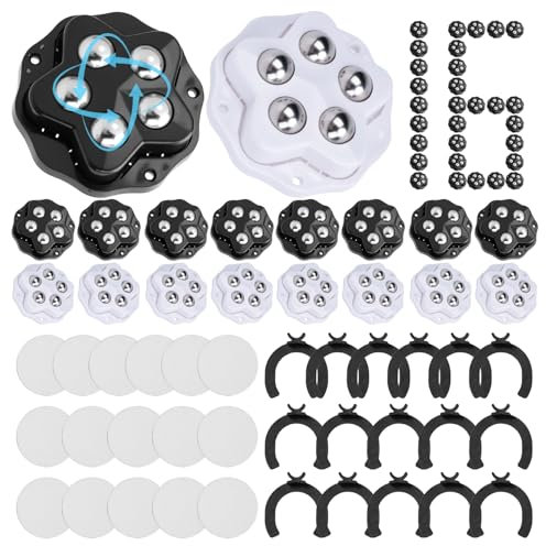 Ruote per Mobili Rotelle per Spostare Mobili 360°Girevoli Autoadesive Senza Ferramenta Frenabili Adatte a Legno Metallo Plastica Vetro per Mobilini Apparecchiature Scatole Archivio DIY