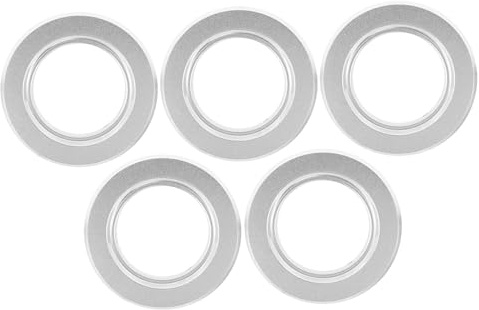 Levemolo 5 Piezas Anillo Anti-mordida para Nido de Pájaros Caja de Cría de Madera Resistente de Plateadas Accesorio Protector para Agujero de Nido Adecuado para Jaulas y Loros