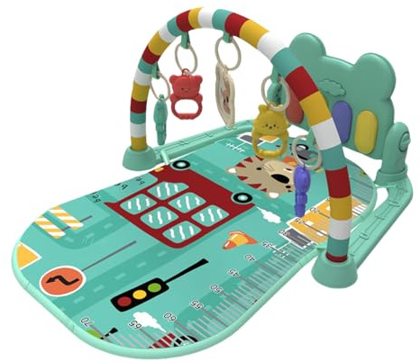 Tappetino Da Gioco Musicale Per Bambini - Palestra Lavabile Per BambiniCon Apprendimento Linguistico Sonoro | Tappetino Da Gioco Per Lo Sviluppo Sensoriale Divertente E Dal Design Moderno Per Bambini