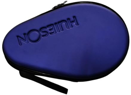 Sharplace Waterproof Material Table Tennis Racket Hard Case Pong Bag Cover Hold 2 Paddles, Dark Blue