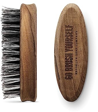 Bartbürste · BROOKLYN SOAP COMPANY · Bürste mit veganen Borsten - für die tägliche Bartpflege von 3-Tage-Bart oder Vollbart · Beard Brush als Geschenk für Männer und für die Reise ✓