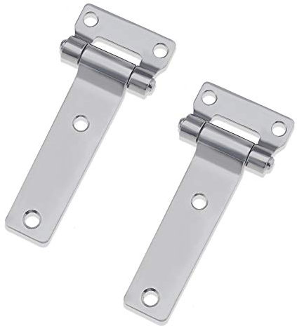YINETTECH 2pcs Charnières de Conteneur Type T 304 en Acier Inoxydable pour Camions Van Caravane 135mm