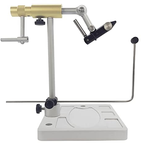 Kingfisher Fly Fishing Clarkfork True Drehstock zum Fliegenbinden, Gold