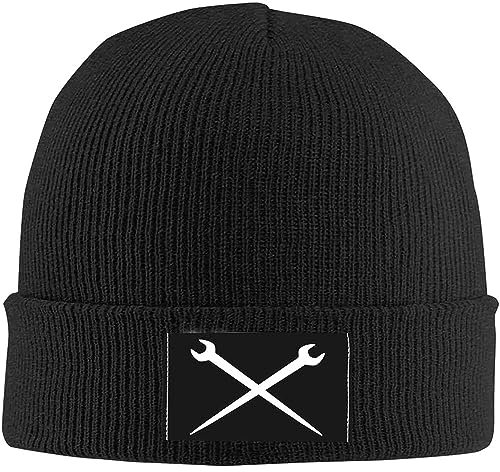 385 Gorros Beanie Herrajes Cruzados De Cuello Redondo Transpirable Hombre Slouch Beanie Cómodo Quimio Sombrero Gorro Hombre Y Mujer, para Esquí, Dormir, 56-62cm