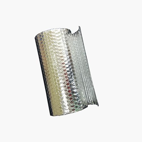 Thermofolie Selbstklebend Dach Beidseitig Beschicht Aluminisierte Isolierfolie Dämmwolle Dämmfolie Kälteschutzfolie Fenster Wärmefolie Für Wände, Böden, Dächer, Wohnmobil Und Wohnwagen, Silber (Size