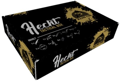 Major Fish Hecht Box Raubfisch Set zum Hechtangeln mit Wobbler, Gummifische und Zubehör