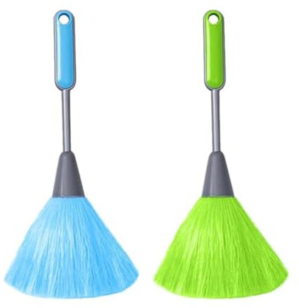 EYVRPAU Plumero esponjoso de 2 piezas, cepillo para teclado, plumero de mano, plumero de ventana, herramienta suave para el polvo