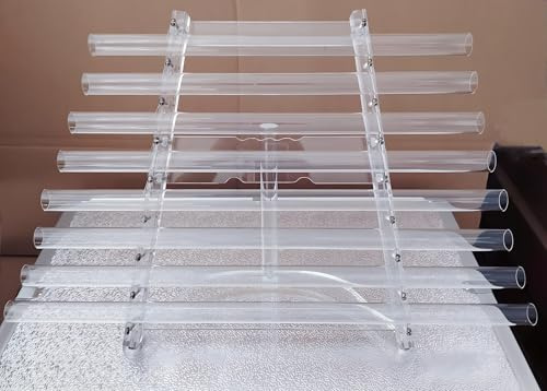 ULEZUAR Arpa de Cristal 432/440 Hz, Soporte de Mano, Arpa Cantante de Cristal de Cuarzo, 8 Notas C5 D5 E5 F5 G5 A5 B5 C6, for Instrumento de curación de Sonido, Equilibrio del Chakra Corporal(432 hz)
