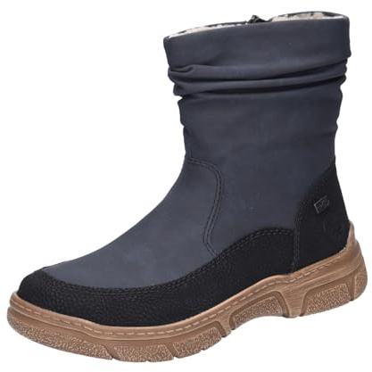Rieker Stivali corti da donna, 72382, blu, 39 EU, Blu, 39 EU