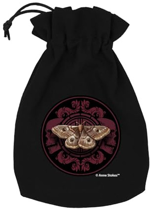 Q-Workshop, Anne Stokes - Sacchetto per dadi con falena magica