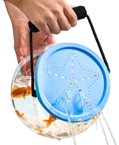 laxreheye Fiskbehållare | fiskburk | akvarium transparent andningsbar transport dekoration resor utomhus fiske