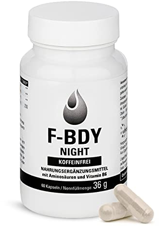 Vihado F-BDY Night – Kapseln für einen normalen Stoffwechsel – koffeinfrei für die Nacht – normaler Fettstoffwechsel mit Cholin – auch für Keto Diät geeignet – für Männer und Frauen – 60 Kapseln
