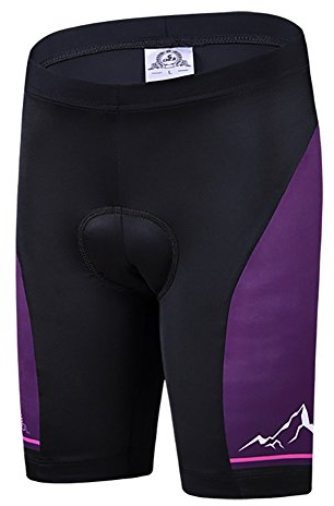 YFPICO Kinder Fahrrad-Shorts/Rad-Hose Mit Innenhose/Mountainbike - Atmungsaktiv schnelltrocknend, Violett, 116