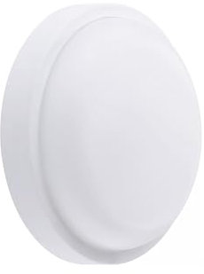 PILA Applique LED per interni ed esterni, diametro 22 cm e altezza 8,8 cm, luce bianca neutra (4000K), bianco, 20W, non dimmerabile, 1600 lumen, CRI80, IP54, IK06, 35.000 ore di durata utile