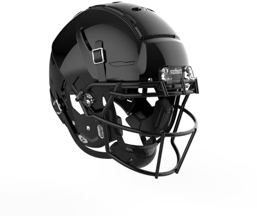 Schutt F7 2.0 Collegiate Football Helmet, ROPO SW NB VC Facemask Attached, X-Large, Black