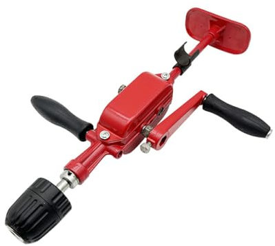 BOKIOESDE Perceuse à Main Portable et Efficace avec poignée de manivelle rotative, perceuse à manivelle Manuelle, Mini Machine à tarauder Le métal