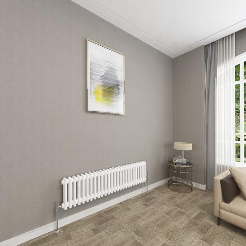 Sky bathroom 300x1190mm 2 Column Radiator Horizontal White Cast Iron radiato Traditional Central Heating Radiator