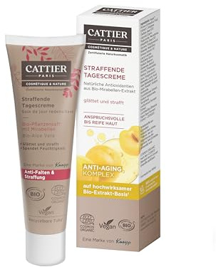 CATTIER PARIS Straffende Tagescreme - Zertifizierte Naturkosmetik - Mit Anti-Aging Komplex - 30ml